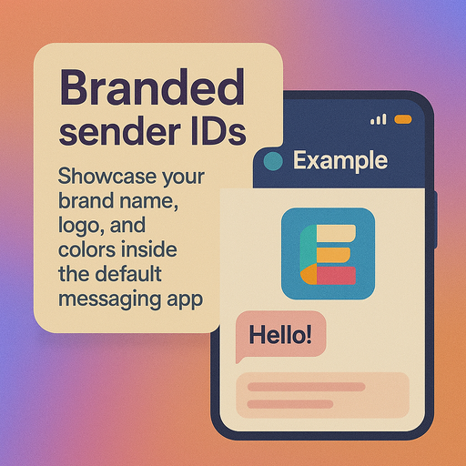 Branded sender IDs