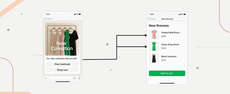 Launch new collections on WhatsApp